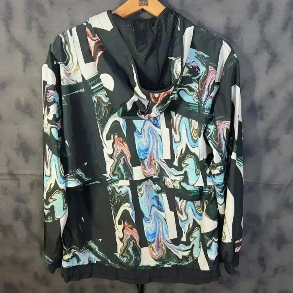 Nike Women's Marble Half Zip Windbreaker Running Jacket Size M